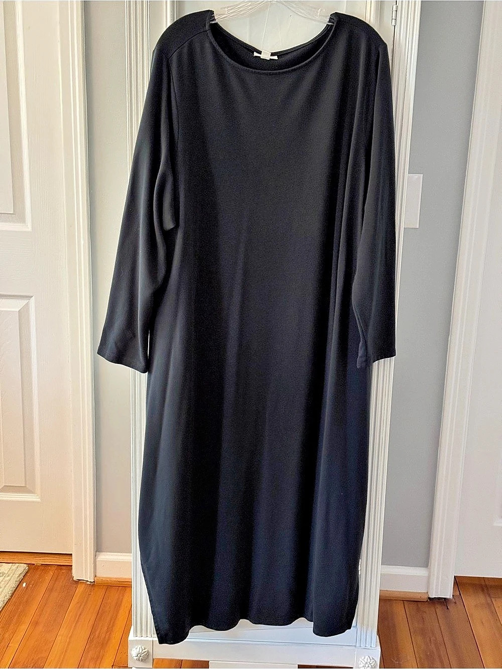 J Jill Pure Jill Black Curved Hem Maxi Dress Size 3X
